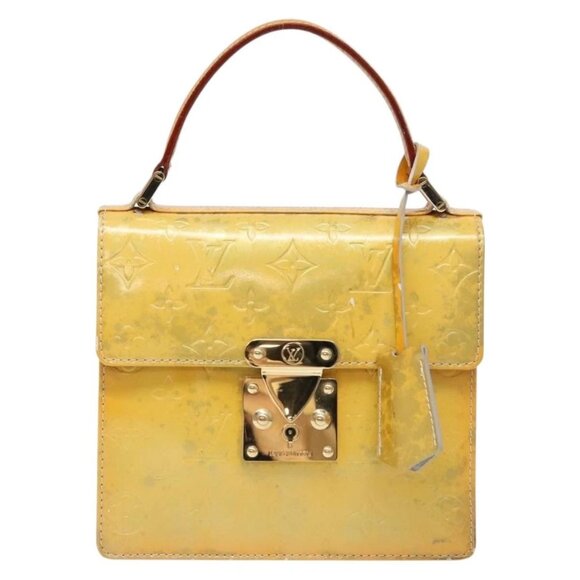 LOUIS VUITTON Monogram Vernis Spring Street Hand Bag Gris M91029 LV Auth BA5415 - Picture 2 of 16